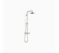 Dornbracht Showerpipe avec thermostat de douche, sans douchettes à main, saillie de la douchette à main 450mm, douche de tête 220mm, 34459979-26, Couleur: Or clair