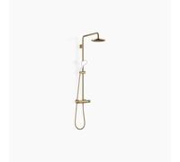 Dornbracht Showerpipe avec thermostat de douche, sans douchettes à main, saillie de la douchette à main 450mm, douche de tête 220mm, 34459979-39, Couleur: Dark Brass brossé