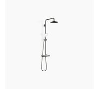 Dornbracht Showerpipe avec thermostat de douche, sans douchettes à main, saillie de la douchette à main 450mm, douche de tête 220mm, 34459979-19, Couleur: Chrome foncé