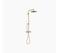 Dornbracht Showerpipe avec thermostat de douche sans douchettes à main, saillie douche à main 450mm, douche de tête 300mm, 34460979-39, Couleur: Dark Brass brossé