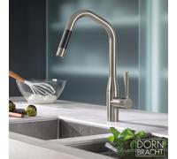 Dornbracht Sync Mitigeur de cuisine pivotant, avec douchette extractible, 33875895-06,
