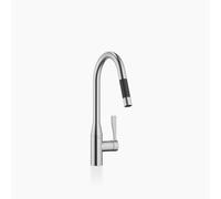 Dornbracht Cuisine - Sync robinet dévier, avec pull-down avec fonction douche, orientable, saillie 240mm, 33870895-93, Couleur: Chrome brossé