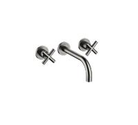 Dornbracht TARA mélangeur de lavabo mural, saillie 190mm, kit de montage final, 36712892-99, Couleur: foncé Platine mat