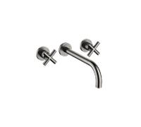 Dornbracht Tara. 36717892-99 pour garniture de vidange mural, sans match0, 240 mm, platine foncé mat