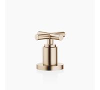 Dornbracht TARA Inverseur deux voies pour montage sur bord de baignoire ou sur bord de carrelage, inverseur automatique baignoire/douche, 29140892-46, Couleur: Champagne brossé