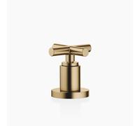 Dornbracht TARA Inverseur deux voies pour montage sur bord de baignoire ou sur bord de carrelage, inverseur automatique baignoire/douche, 29140892-39, Couleur: Dark Brass brossé