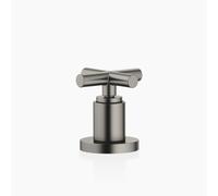 Dornbracht TARA Inverseur deux voies pour montage sur bord de baignoire ou sur bord de carrelage, inverseur automatique baignoire/douche, 29140892-99, Couleur: foncé Platine mat