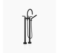 Dornbracht TARA Mélangeur bain/douche à deux trous pour montage indépendant, avec garniture de douche à main, saillie 220mm, 25943882-33, Couleur: Noir Mat
