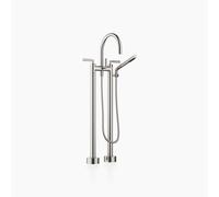 Dornbracht TARA Mélangeur bain/douche à deux trous pour montage indépendant, avec garniture de douche à main, saillie 220mm, 25943882-06, Couleur: Platine Mat