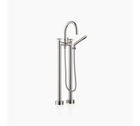 Dornbracht TARA Mélangeur bain/douche à deux trous pour montage indépendant, inverseur rotatif bain/douche saillie 220mm, 25943892-08, Couleur: platine