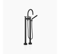 Dornbracht TARA Mélangeur bain/douche à deux trous pour montage indépendant, inverseur rotatif bain/douche saillie 220mm, 25943892-33, Couleur: Noir Mat
