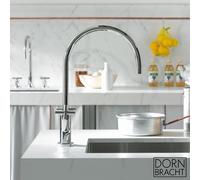Dornbracht Mitigeur monotrou TARA – Bec pivotant 360°, saillie 235 mm – Chrome 22815892-00