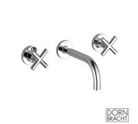 Dornbracht TARA mélangeur de lavabo mural, saillie 190mm, kit de montage final, 36712892-00, Couleur: chrome