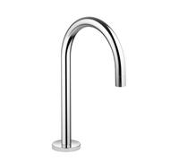 Dornbracht TARA Mélangeur de lavabo à trois trous avec garniture d'écoulement, hauteur du mélangeur 285mm, saillie 165mm, 13716882-19, Couleur: Chrome foncé