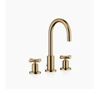 Dornbracht TARA Mélangeur de lavabo à trois trous avec garniture d'écoulement, saillie 135mm, 20710892-39, Couleur: Dark Brass brossé