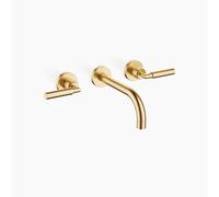 Dornbracht TARA mélangeur de lavabo mural, saillie 190mm, kit de montage final, 36712882-28, Couleur: Laiton brossé