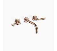 Dornbracht TARA Mélangeur mural pour lavabo sans garniture de vidage, saillie 190mm, kit de montage final, 36712882-42, Couleur: bronze brossé