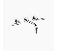 Dornbracht TARA Mélangeur mural pour lavabo sans garniture de vidage, saillie 190mm, kit de montage final, 36712882-00, Couleur: chrome