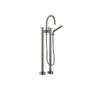 Dornbracht Tara. Mitigeur bain-douche 2 trous 25943892-99 Poignées croisées, sur pied, avec set, platine foncé mat