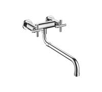 Dornbracht Tara - Mitigeur bi-commande de cuisine pour montage mural avec projection 545 mm chrome