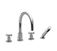 Dornbracht Tara Mitigeur de baignoire sur gorge 4 trous noir 27512892-33