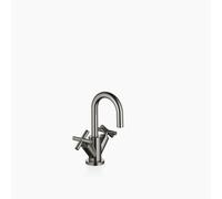 Dornbracht TARA Mitigeur monocommandé pour lavabos avec garniture d'écoulement, saillie 100mm, 22302892-19, Couleur: Chrome foncé