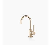 Dornbracht TARA Mitigeur monocommandé pour lavabos avec garniture d'écoulement, saillie 137mm, 33500882-46, Couleur: Champagne brossé