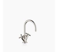 Dornbracht TARA Mitigeur monocommandé pour lavabos avec garniture d'écoulement, saillie 165mm, 22513892-08, Couleur: platine