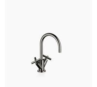Dornbracht TARA Mitigeur monocommandé pour lavabos avec garniture d'écoulement, saillie 165mm, 22513892-19, Couleur: Chrome foncé