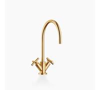 Dornbracht TARA Mitigeur monotrou, bec pivotant à 360°, saillie 235mm, 22815892-28, Couleur: Laiton brossé