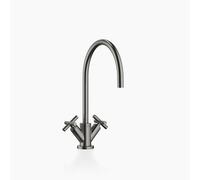 Dornbracht TARA Mitigeur monotrou, bec pivotant à 360°, saillie 235mm, 22815892-99, Couleur: foncé Platine mat