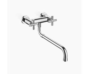 Dornbracht TARA Mitigeur mural à pont avec bec extractible, saillie 365-545mm, 31151892-00, Couleur: chrome