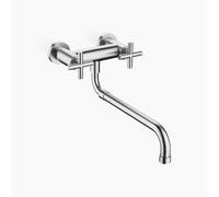 Dornbracht TARA Mitigeur mural à pont avec bec extractible, saillie 365-545 mm, 31151892-93, Couleur: Chrome Mat