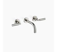 Dornbracht TARA Mitigeur mural pour lavabo sans vidage, saillie 160mm, kit de montage final, 36707882-06, Couleur: Platine Mat