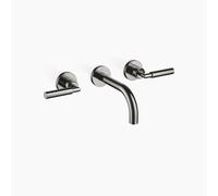 Dornbracht TARA Mitigeur mural pour lavabo sans vidage, saillie 160mm, kit de montage final, 36707882-19, Couleur: Chrome foncé