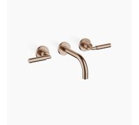 Dornbracht TARA Mitigeur mural pour lavabo sans vidage, saillie 160mm, kit de montage final, 36707882-42, Couleur: bronze brossé