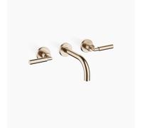 Dornbracht TARA Mitigeur mural pour lavabo sans vidage, saillie 160mm, kit de montage final, 36707882-46, Couleur: Champagne brossé