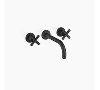 Dornbracht TARA Mitigeur mural pour lavabos sans vidage, saillie 190mm, 36712892-33, Couleur: Noir Mat