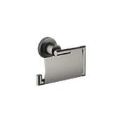 Dornbracht Tara . Papierrollenhalter avec couvercle, platine foncé mat
