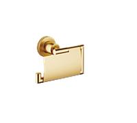 Dornbracht TARA Porte-rouleau de papier avec couvercle, 83510892-28, Couleur: Laiton brossé