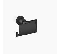 Dornbracht Tara . Papierrollenhalter 83510892-33 avec couvercle, noir mat