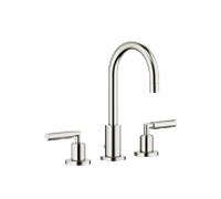 Dornbracht Tara . Robinet 3 trous 20710882-06 pour lavabo, avec garniture de vidage , saillie 135 mm, platine mat