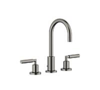 Dornbracht Tara Mélangeur de lavabo à trois trous, avec garniture de vidage, saillie 135 mm, 20710882, Coloris: foncé Platine mat - 20710882-99