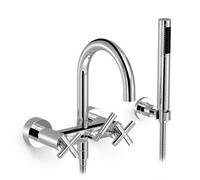 Dornbracht Tara robinet de baignoire avec inverseur et raccords, garniture incluse noir 2513389233