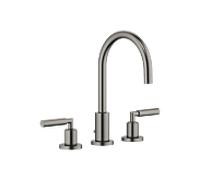 Dornbracht TARA Mélangeur de lavabo à trois trous avec garniture d'écoulement, saillie 165mm, 20713882-99, Couleur: foncé Platine mat