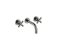 Dornbracht Tara . Set de finition 36707892-99 pour garniture de vidange mural, sans allumette0, saillie 160 mm, platine foncé mat