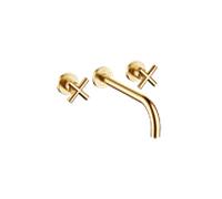 Dornbracht Tara . Set de finition 36717892-28 pour garniture de vidange mural, sans allumette 0, 240 mm, laiton brossé
