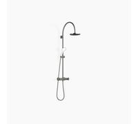 Dornbracht TARA Showerpipe avec thermostat de douche sans douchettes à main, 220mm, flowReduce, 34458892-19, Couleur: Chrome foncé