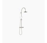 Dornbracht TARA Showerpipe avec thermostat de douche sans douchettes à main, 220mm, flowReduce, 34458892-06, Couleur: Platine Mat