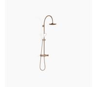 Dornbracht TARA Showerpipe avec thermostat de douche sans douchettes à main, 220mm, flowReduce, 34458892-42, Couleur: bronze brossé